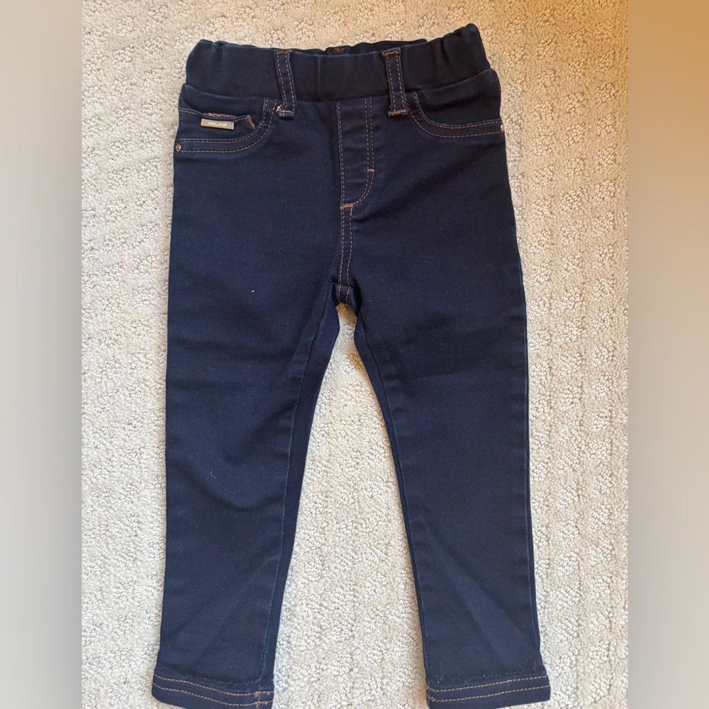 Mayoral Dark Blue Baby Jeans